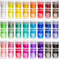 Dibble Dabble Mica Powder 24 Color Shake Jars – 240g Set - Cosmetic Grade Mica Pigment Powder for Soap Making, Epoxy Resin, Lip Gloss, Nails, Bath Bombs, Slime (10g per jar)